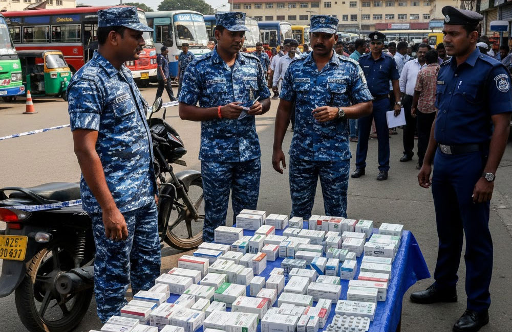 Four Arrested in Jaffna Over Illegal Sale of Prescription Medicines