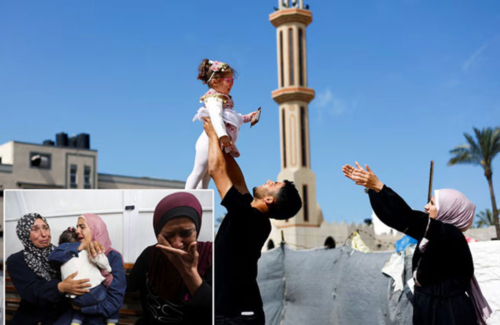 Babies evacuated from Gaza two years ago returned to their overjoyed parents