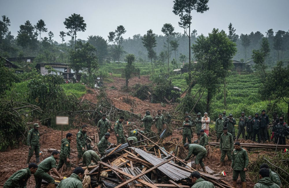 Army Continues Search for Missing Family After Kandapola Landslide