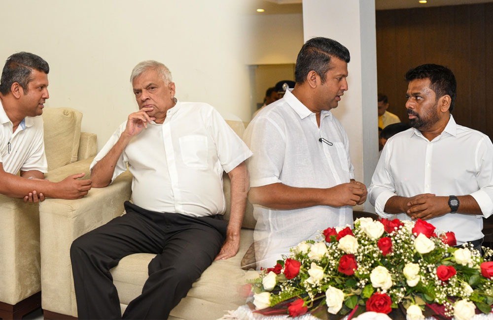 President Anura and Former President Ranil Attend Final Rites of Manoja Madhuwanthi