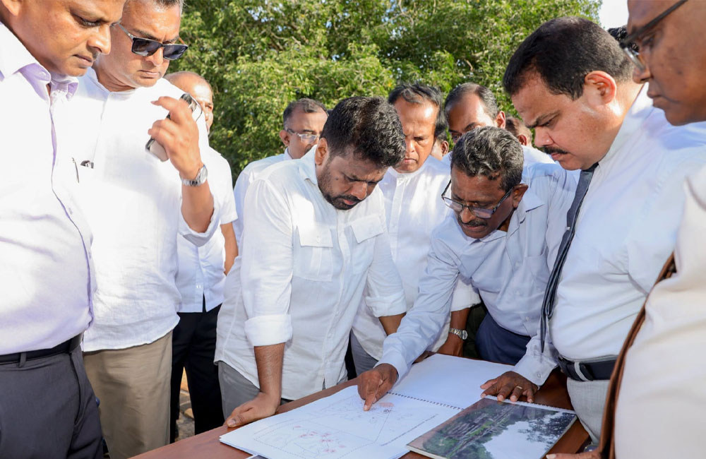 President reviews proposed Anuradhapura Sacred Area Development Project