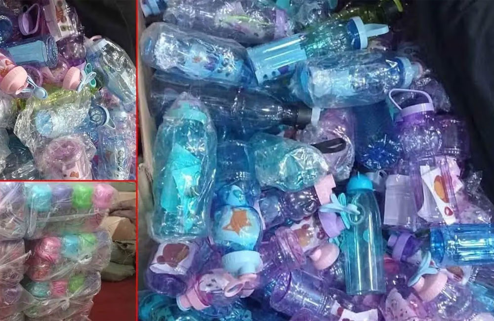 801 Reusable Plastic Bottles Seized During Pettah Market Raid