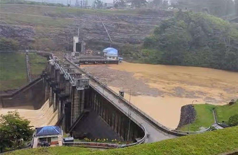 Upper Kotmale Reservoir Opens Three Spill Gates Following Heavy Rainfall 