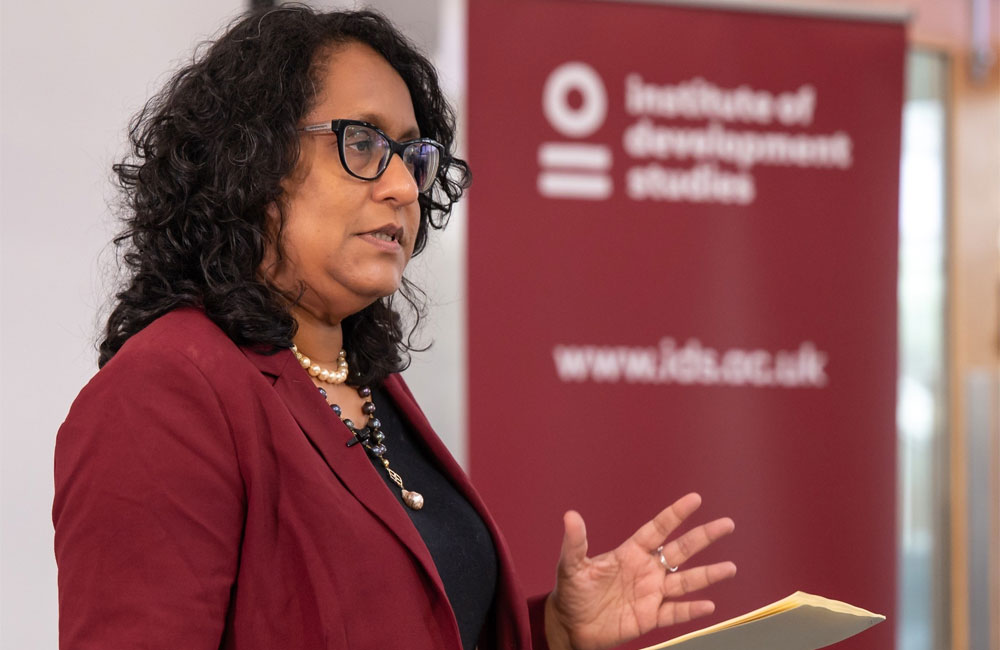 PM Harini Says Politics and Development Are Closely Linked During UK Visit