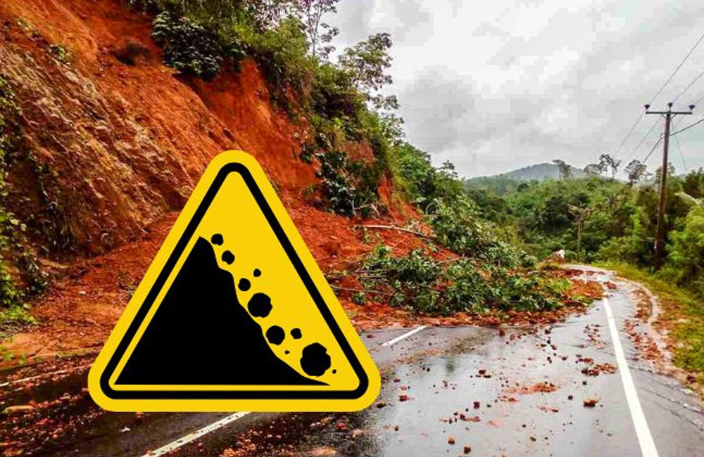 Landslide ‘Red’ warnings issued for four districts extended