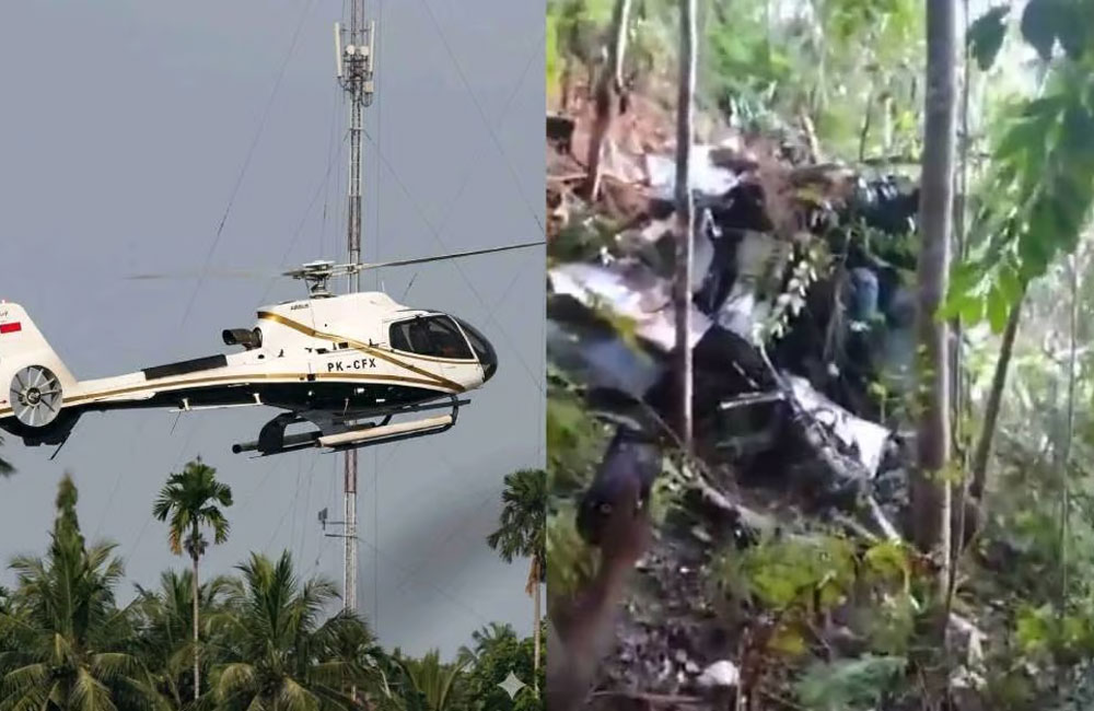Eight people killed in helicopter crash in Indonesia’s West Kalimantan