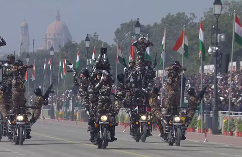 India’s military might on full display at 77th Republic Day celebrations