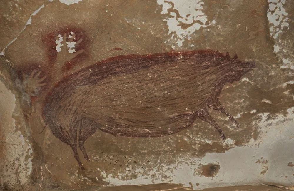 The world’s oldest animal paintings are on this cave wall