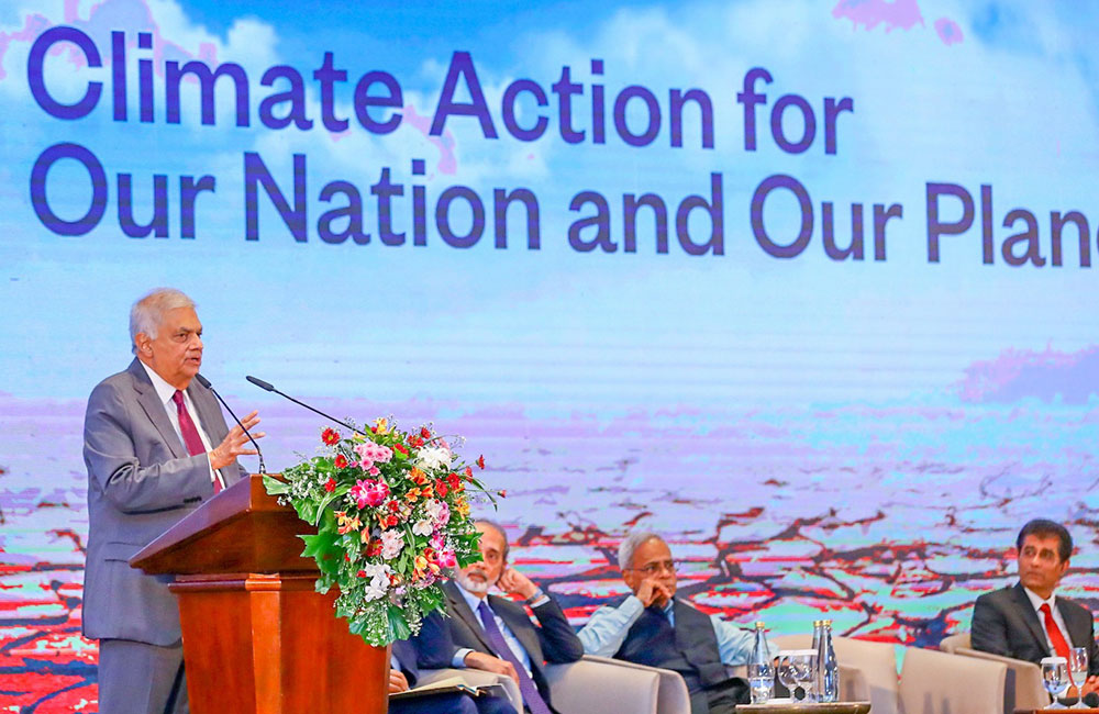 President calls for Unified Environment, Climate Change Law at Sri Lanka Climate Summit