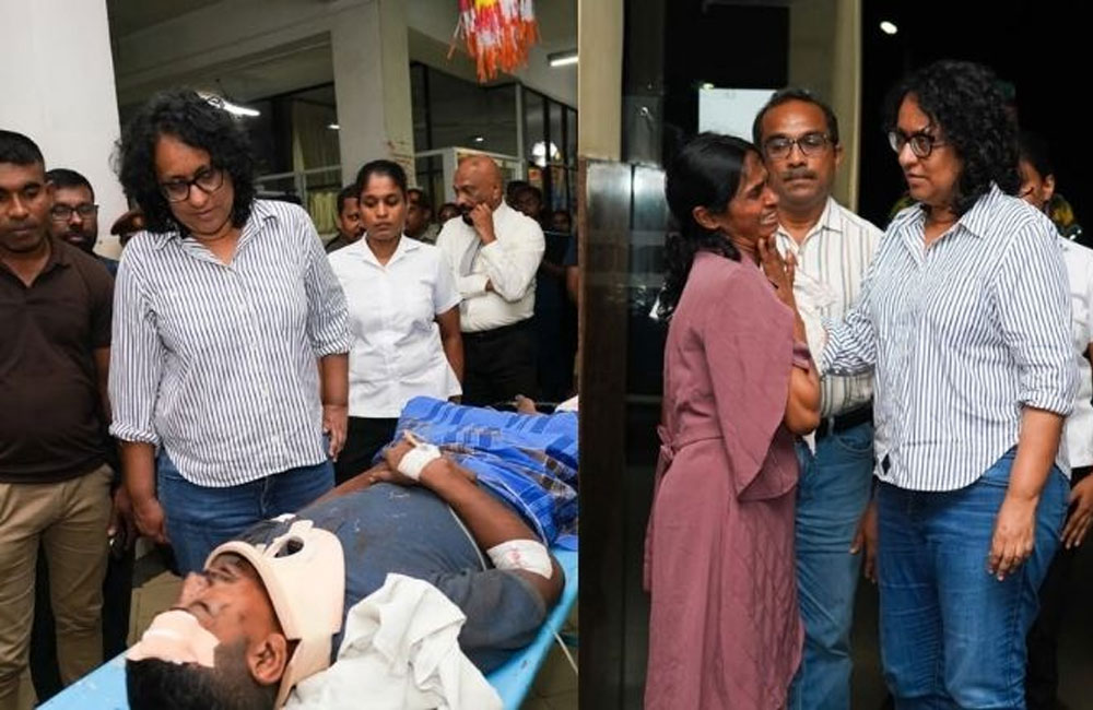 PM, Ministers visit survivors of Kotmale bus tragedy