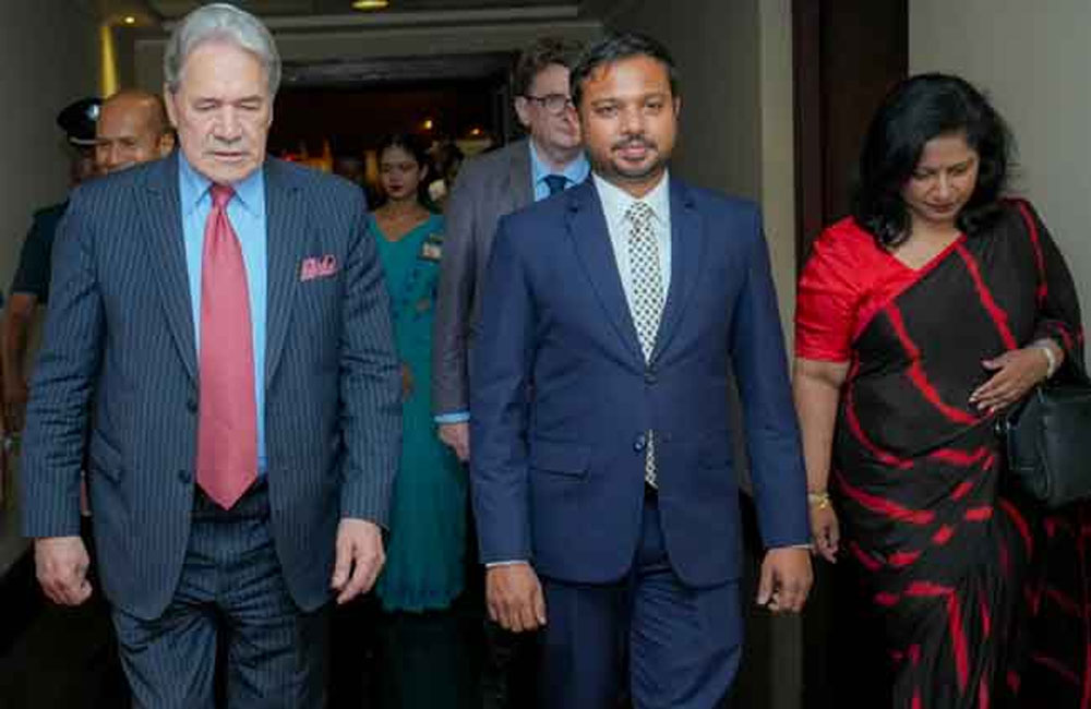New Zealand Deputy PM Arrives in SL for Official Visit