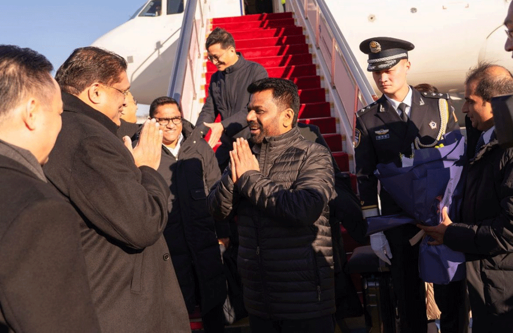 President AKD arrives in China