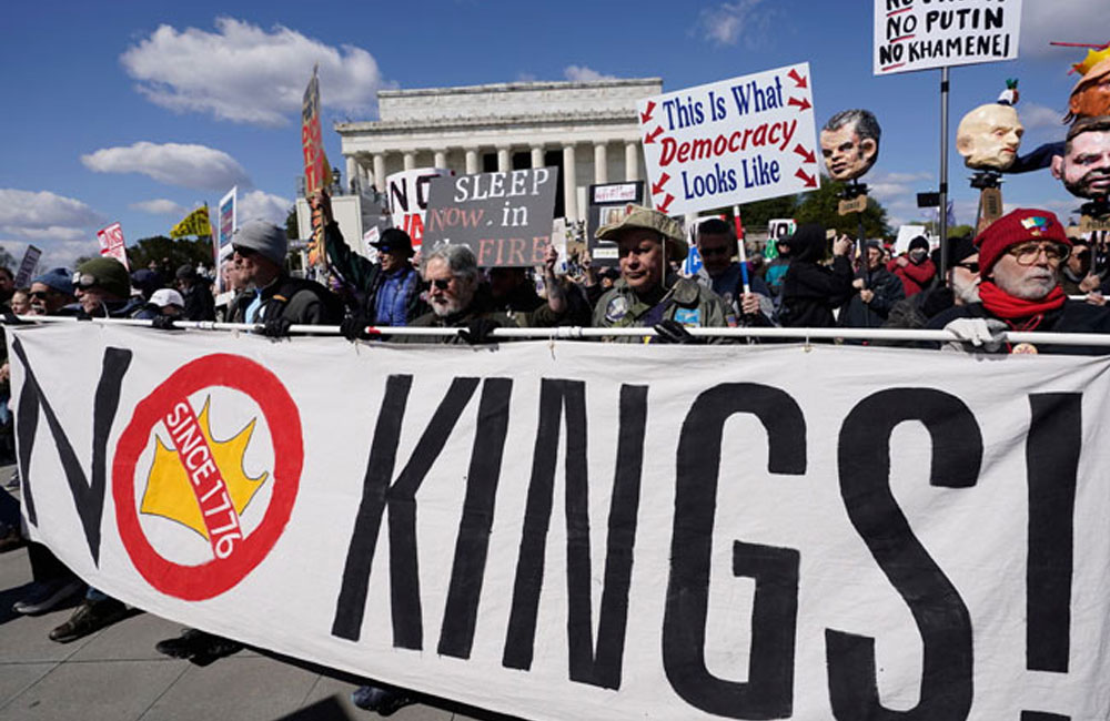 No Kings protests across the US rally against Donald Trump