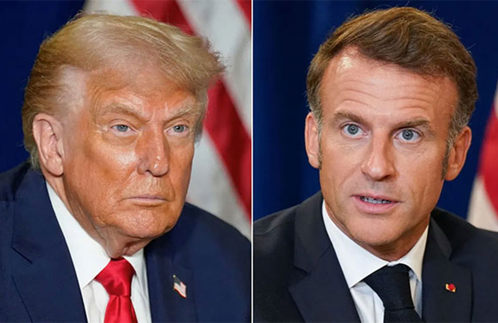 ‘Be serious... don’t speak every day’: Macron criticises Trump approach to Iran war