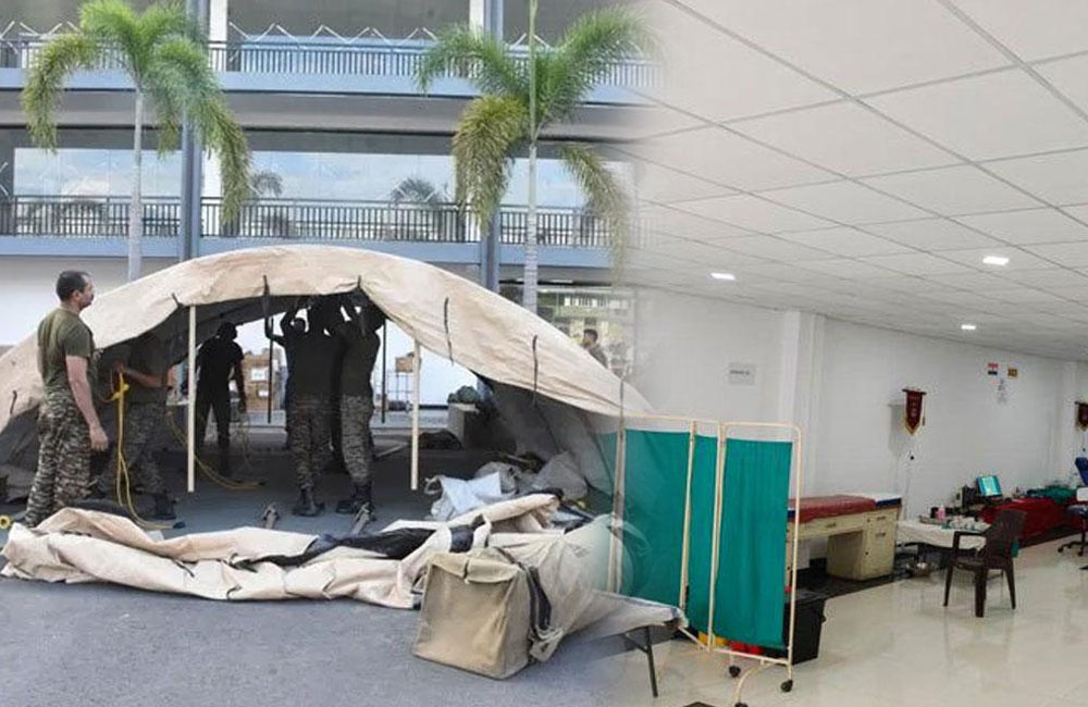 Indian Medical Team Establishes Emergency Field Hospital in Mahiyanganaya