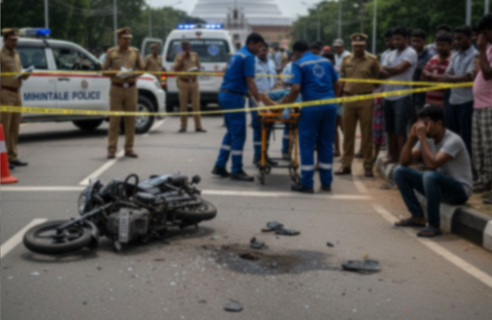 Woman Killed in Motorcycle Accident at Matale Junction, Anuradhapura