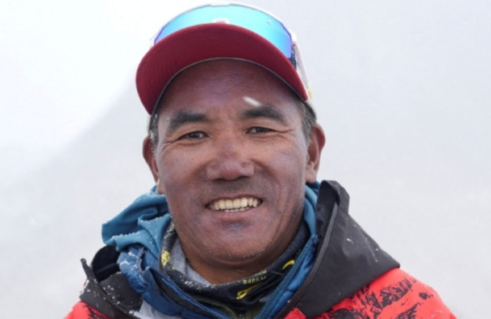 Nepali Sherpa scales Mount Everest for a record 32nd time