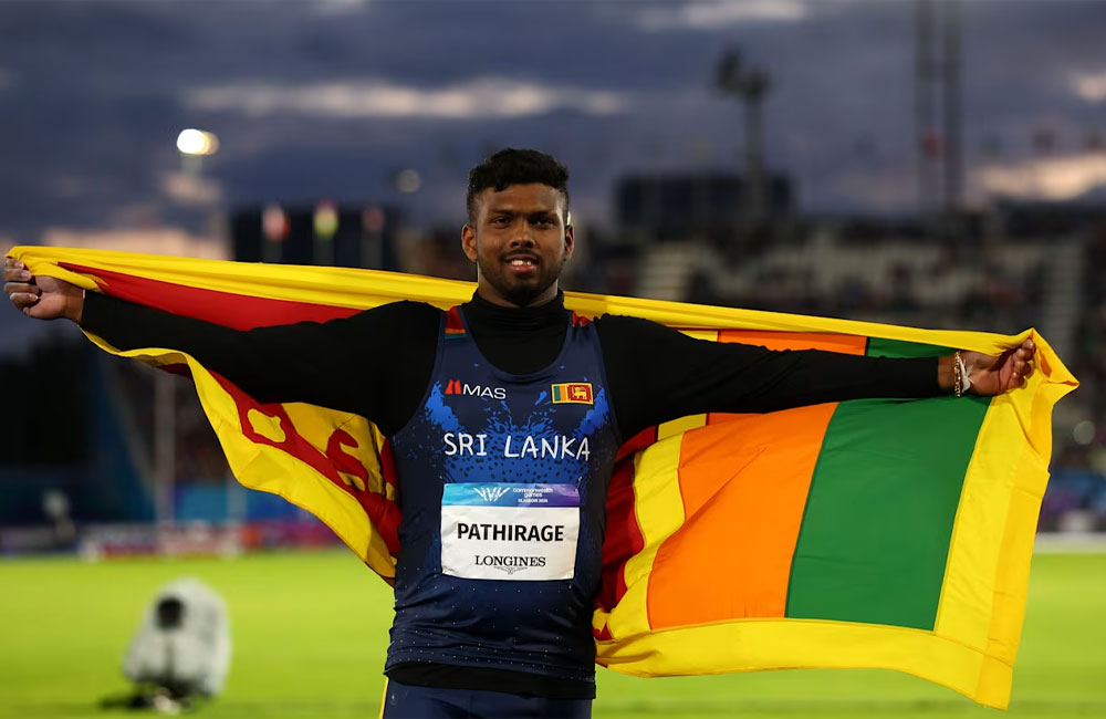 Historic gold for Pathirage at Glasgow Commonwealth Games
