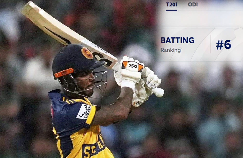 Nissanka climbs higher in T20 rankings