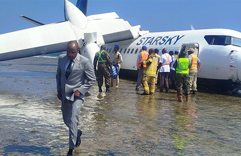 Plane carrying 55 passengers crashes into Indian Ocean just moments after take-off
