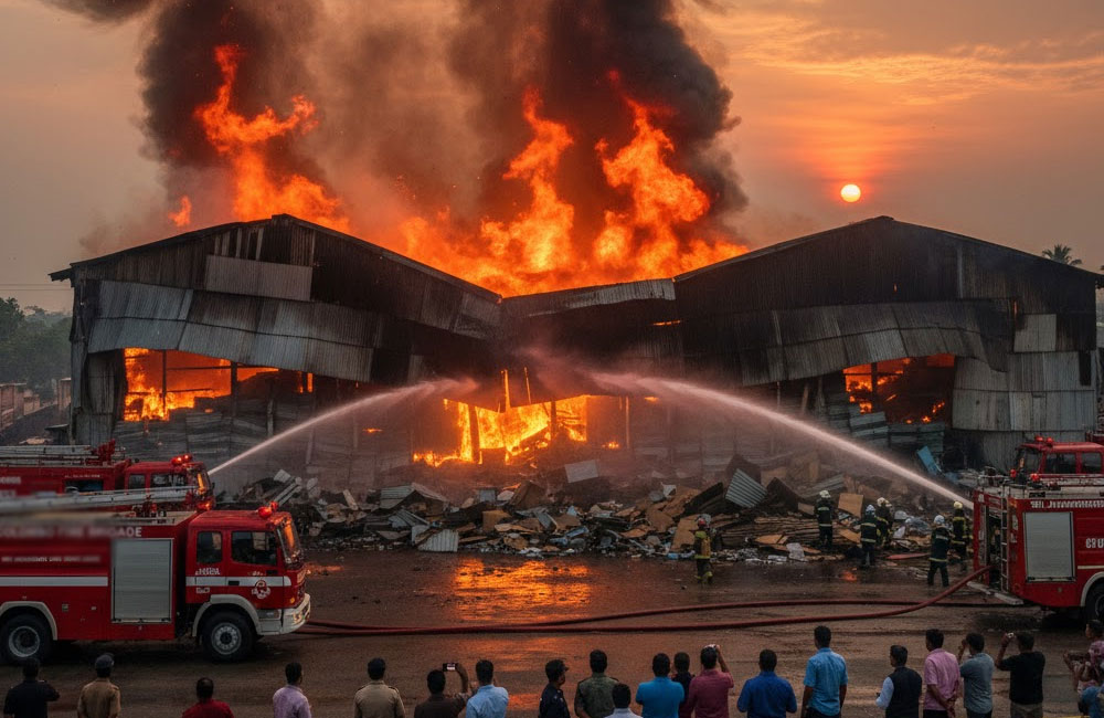 Fire Erupts at Ranala Factory Storage Facility