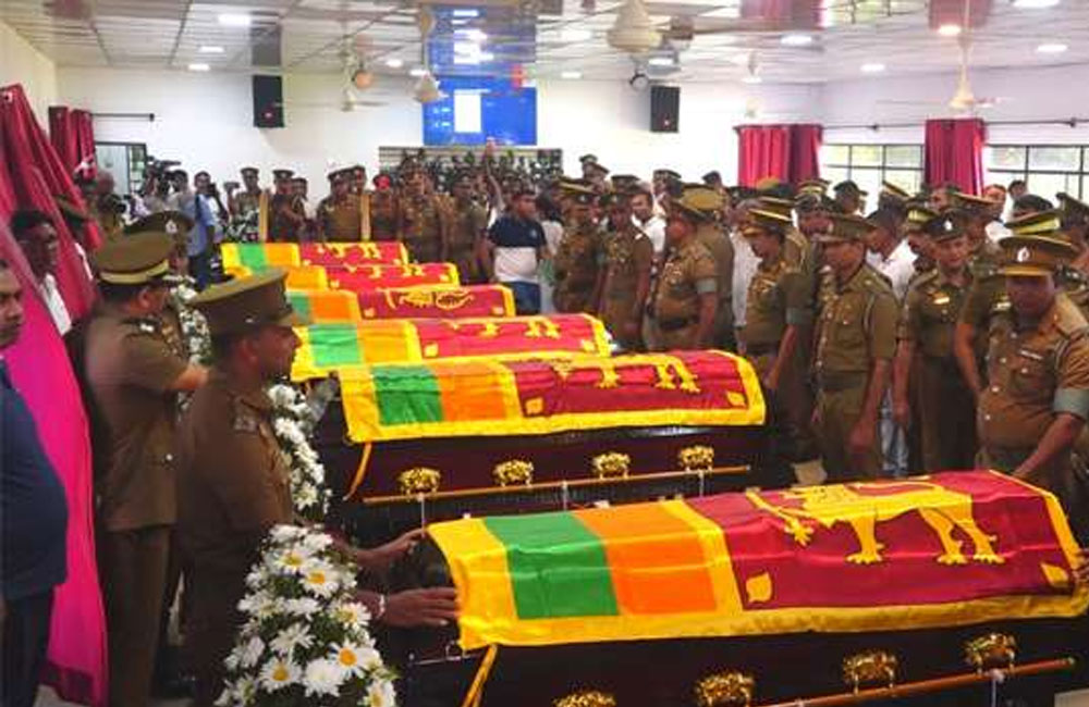 Funeral Procession Held for Negombo Prison Officers Killed in Clash 