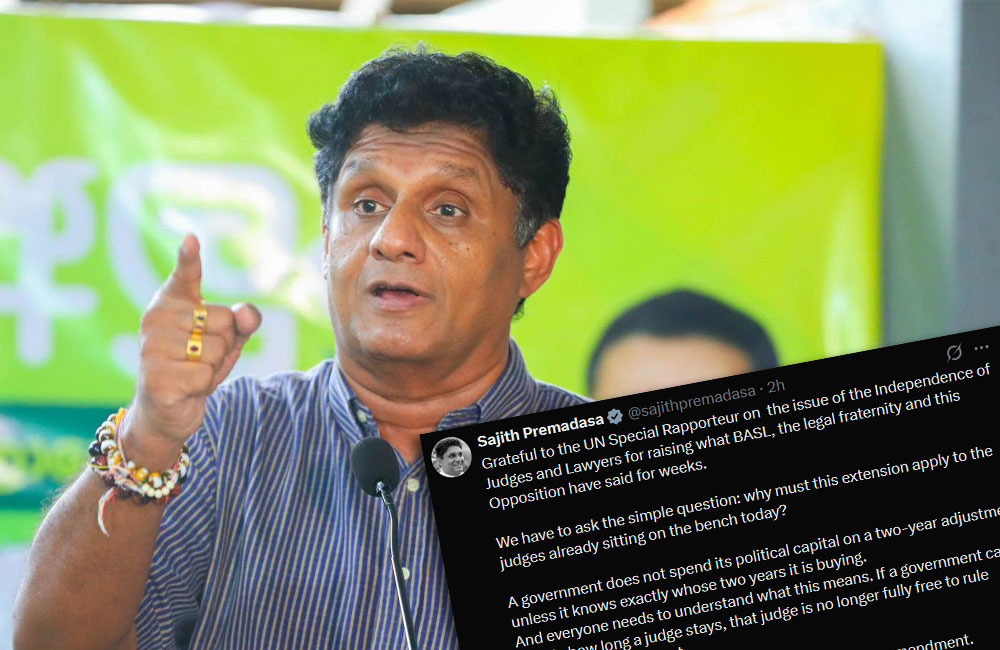 Sajith welcomes UN Special Rapporteur’s concerns over judges’ retirement age