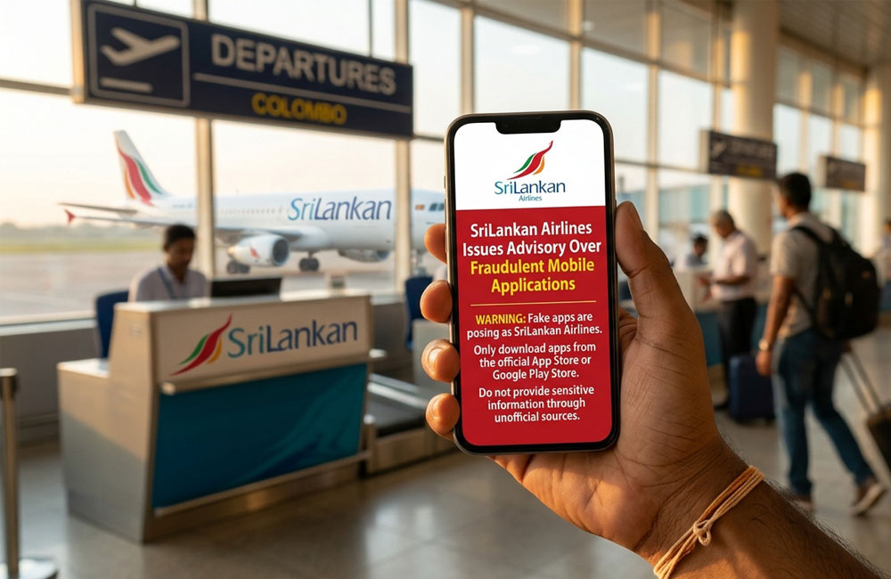 SriLankan Airlines issues advisory over fraudulent mobile applications