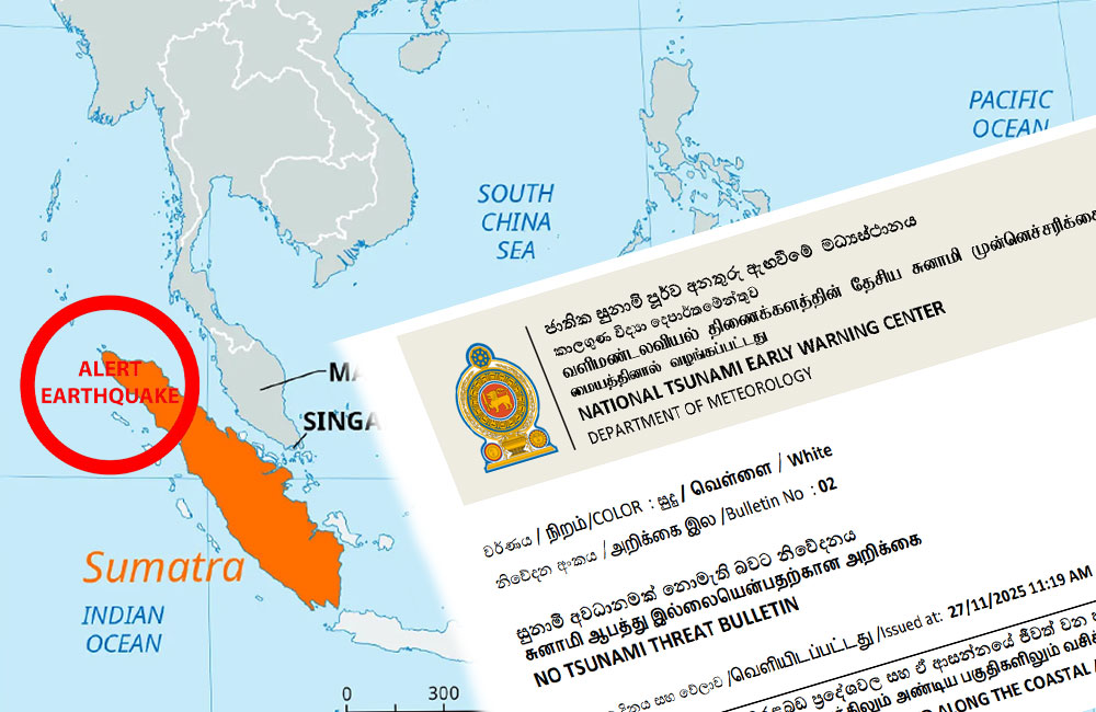 Sri Lanka on alert after quake off Northern Sumatra