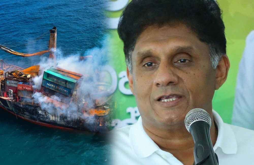 X Press Pearl disaster: Sajith demands transparency over $1 billion compensation recovery