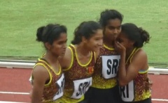 SAJAC 2018 - Sri Lanka Girl's won the 100x4 Relay GOLD
